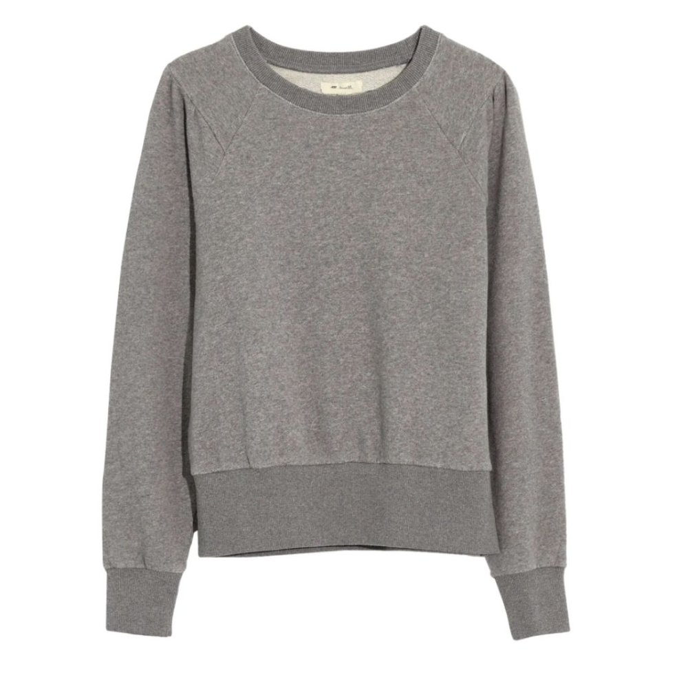 Madewell Puff Sleeve Raglan Sweatshirt, Size S